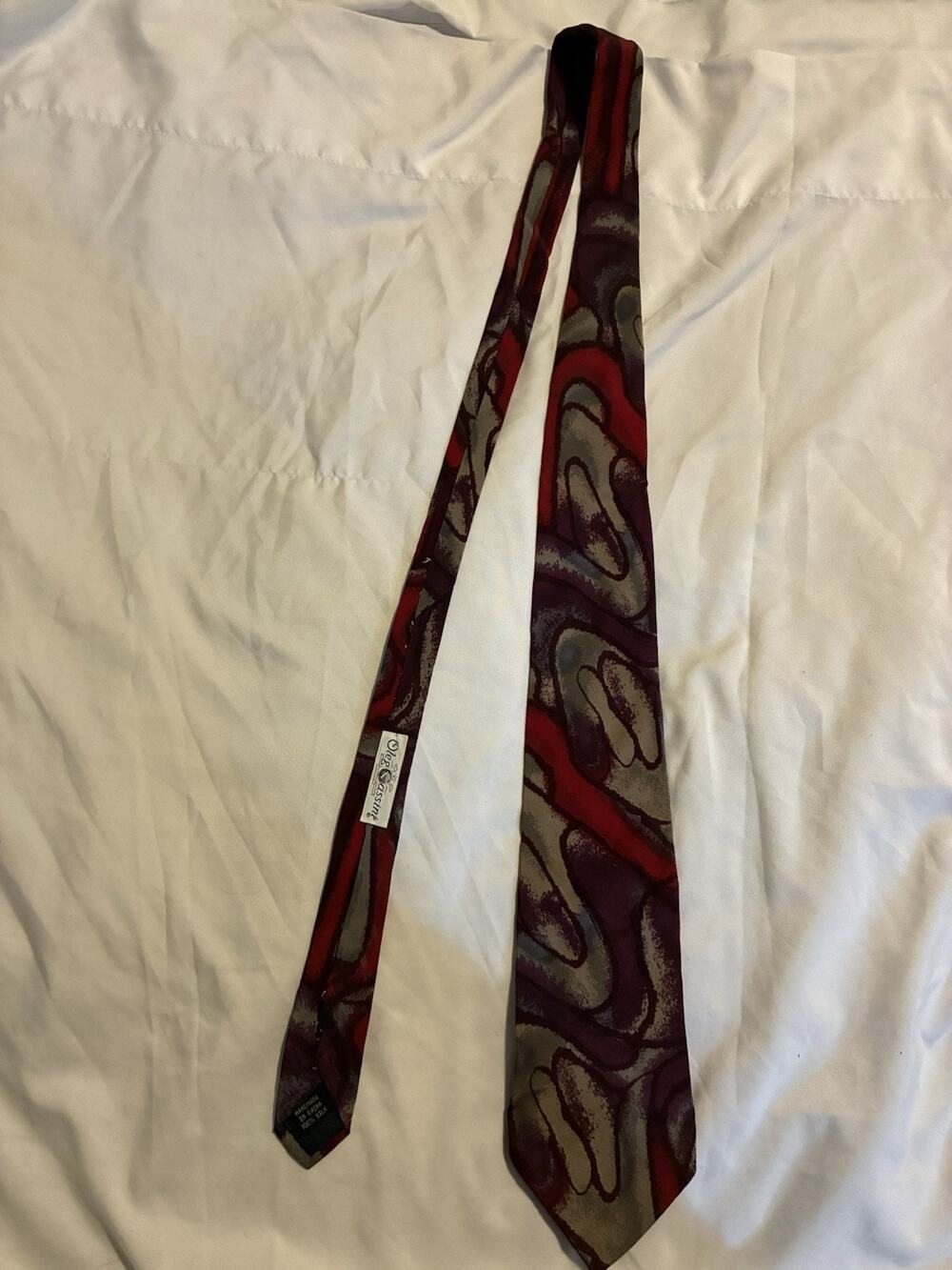 oleg cassini Red Pattered Necktie